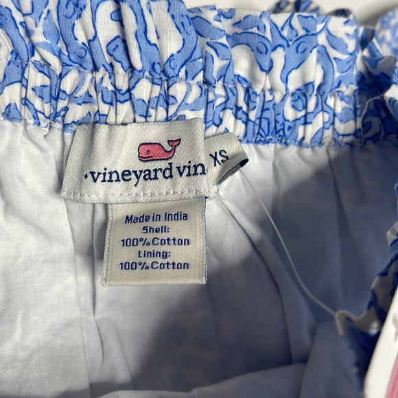 New Vineyard’s Vines Martha’s Vineyard Blue Hydrangea Off Shoulder Summer Dress - Picture 3 of 4